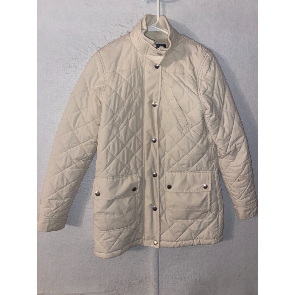 Lauren by Ralph Lauren Womens Quilted Jacket Coat Size X-Small Zip Up